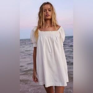 Free People Mila White Mini Dress